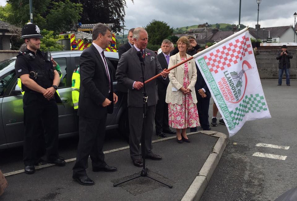 Royal Approval from HRH The Prince of Wales for Llandovery Motorbike Weekend!